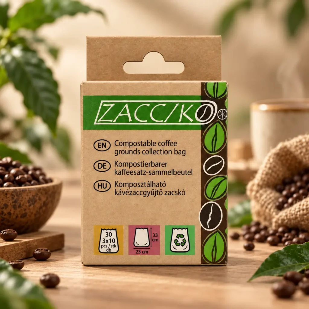 ZACCKO komposztálható kávézaccgyűjtő zacskó – 1 doboz